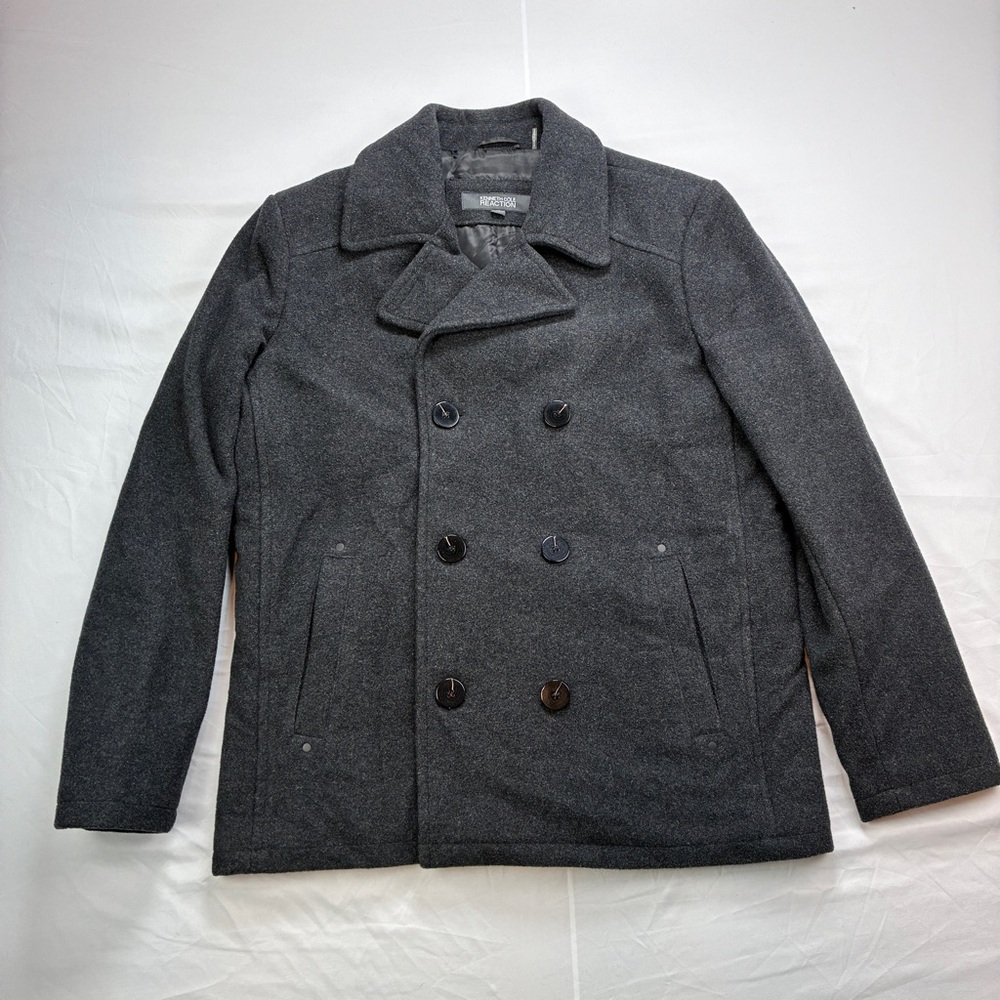 Kenneth Cole Charcoal Peacoat for Men